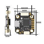 Hot Sales IFlight Borg MINI F7 Stack Metal Flight Controller With Mini 60 4 in 1 ESC Essential Parts for RC Drones Accessories
